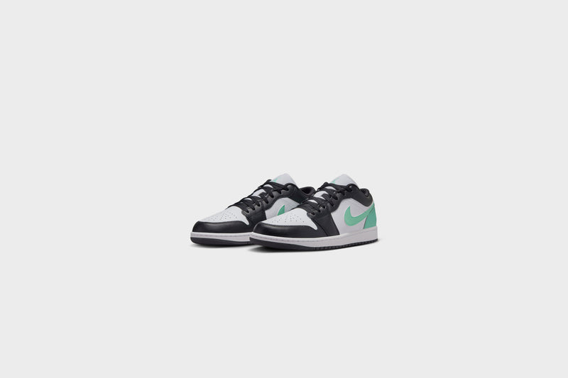 Air Jordan 1 Low (White/Black-Green Glow)