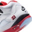 Air Jordan 5 Retro OG (GS) (White/Fire Red-Black)