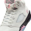 Air Jordan 5 Retro OG (White/Med Soft Pink-Black)