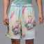 Air Jordan Essentials Printed Mesh Shorts (Sail/Glacier Blue)