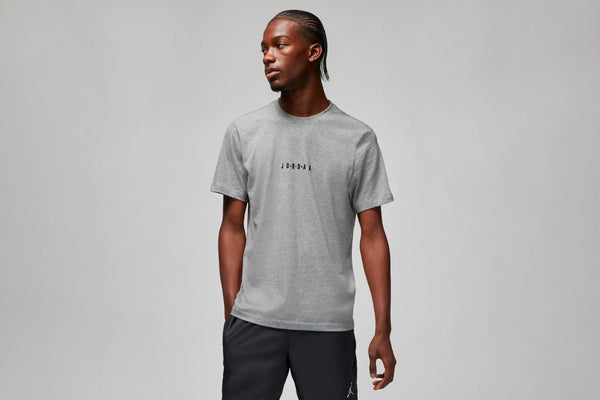 Jordan Air S/S T-Shirt (Carbon Heather/Black/Black)