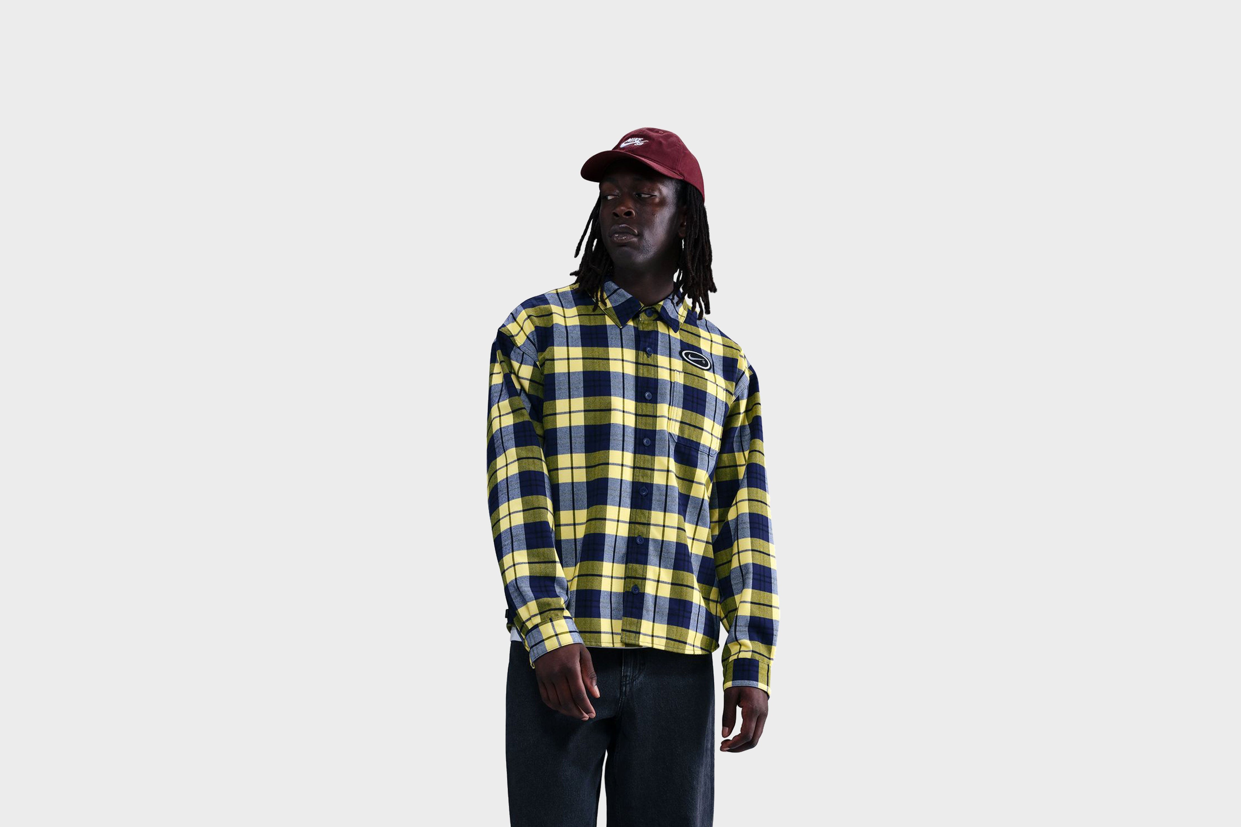 Nike SB x Eric Koston Flannel (Navy/Yellow) – Rock City Kicks