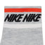 Nike Everyday Essential Ankle Socks (3 Pairs) (Grey/Black/Orange)