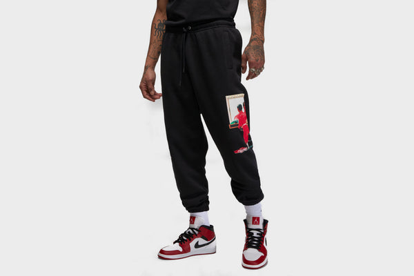 Jordan Flight Artist Series Fleece Pants (Black/University Red