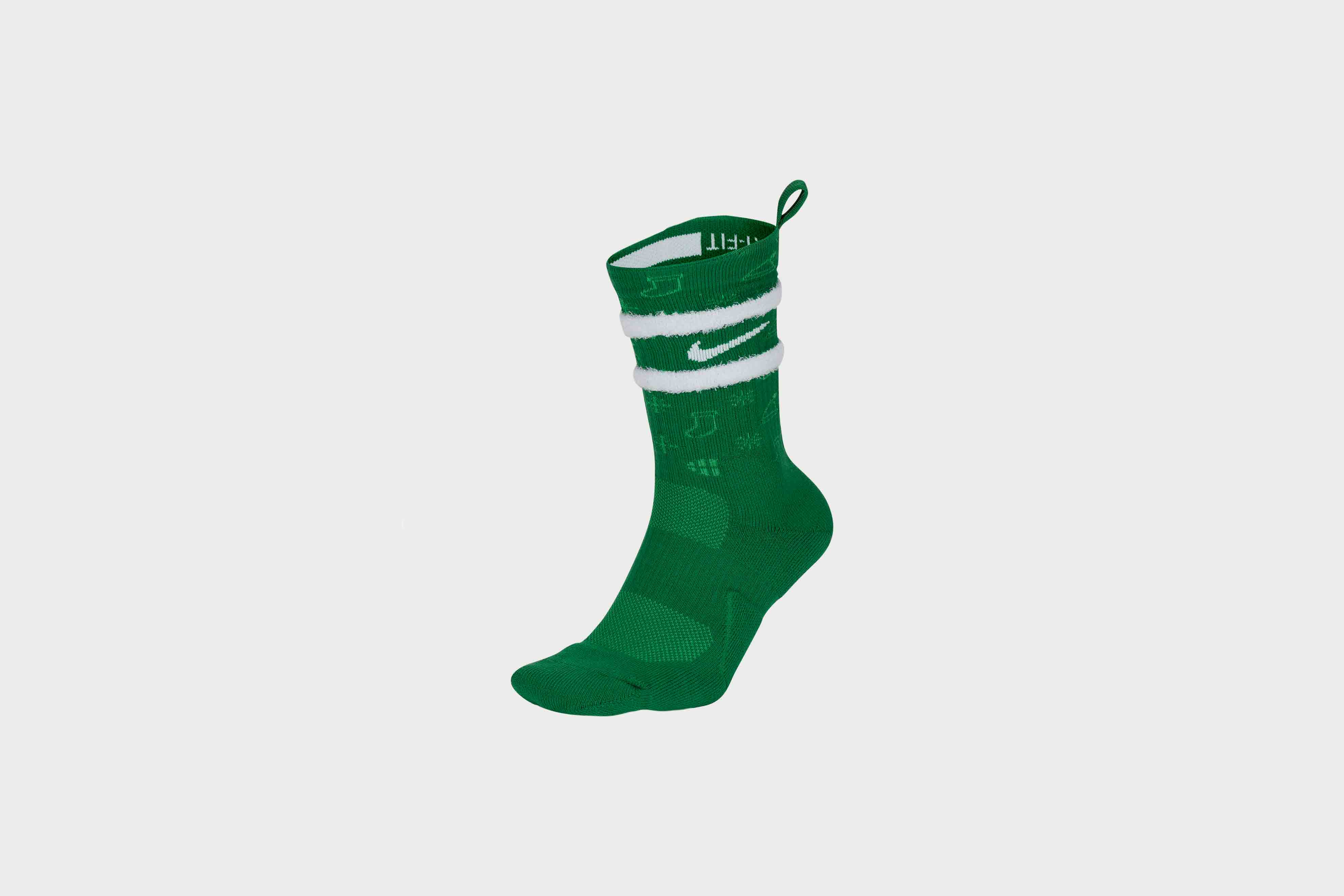 green nike basketball socks