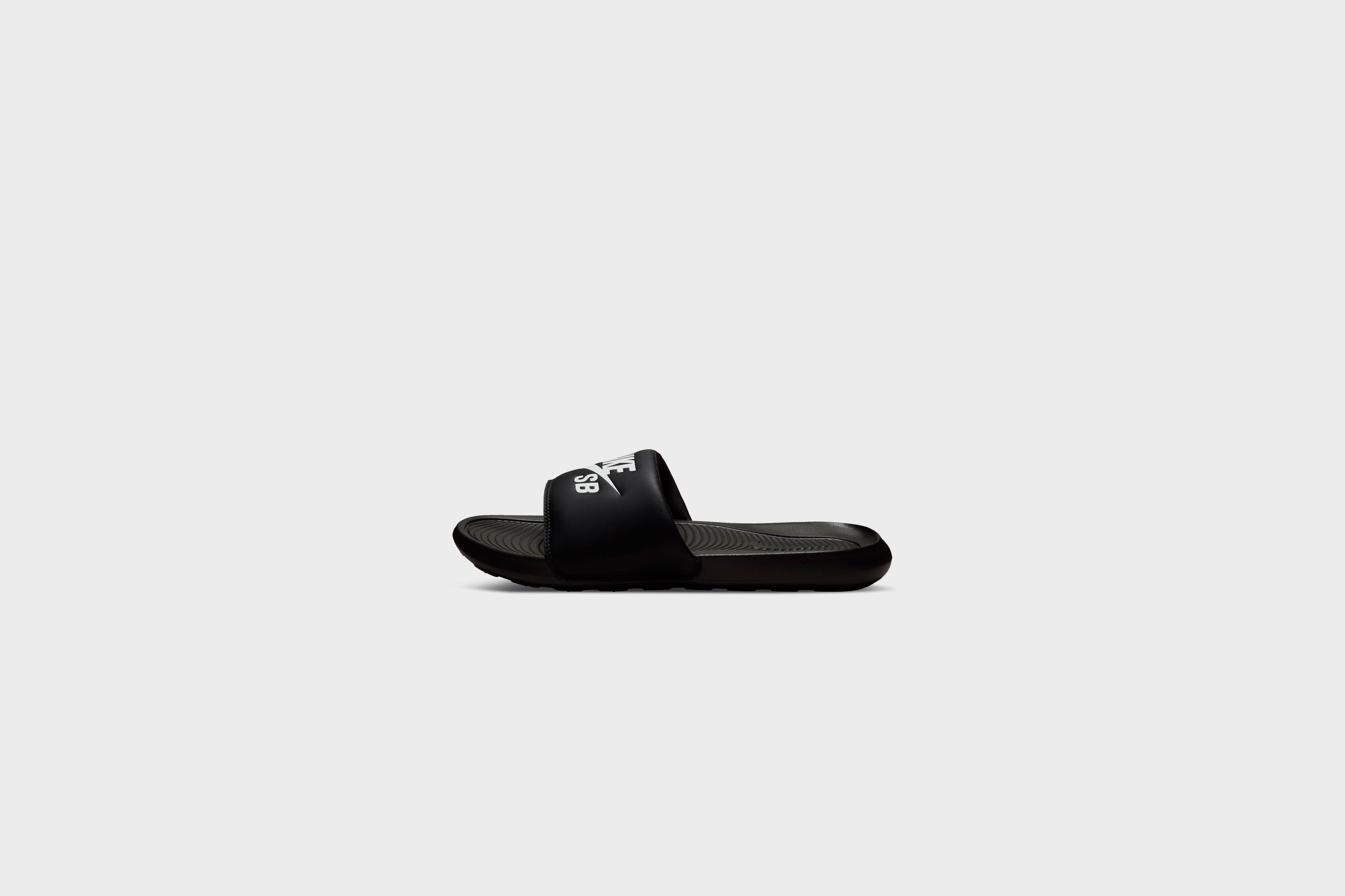 Nike Victori One Slide SB Black White Black Rock City Kicks