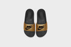 WMNS Nike Benassi JDI (Black/Black-Metallic Gold)