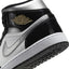 Air Jordan 1 Mid SE (Black/Metallic Silver-White)