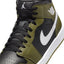 Air Jordan 1 Mid (Black/White-Medium Olive-Sail)