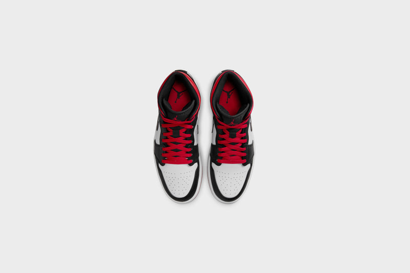 Air Jordan 1 Mid (White/Gym Red-Black)