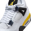 Air Jordan 4 Retro (White/Tour Yellow-Dark Black Grey-Black)