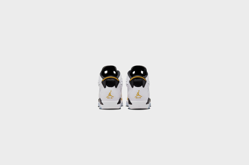 Air Jordan 6 Retro (GS) (White/Yellow Ochre-Black)