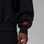 Air Jordan Brooklyn Fleece Crewneck Sweatshirt (Black/Infrared 23)