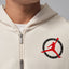 Air Jordan Flight Club Fleece Full-Zip Knit Sweatshirt (Pale Ivory)