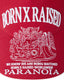 Born x Raised Paranoia Crest Snapback (Cardinal)
