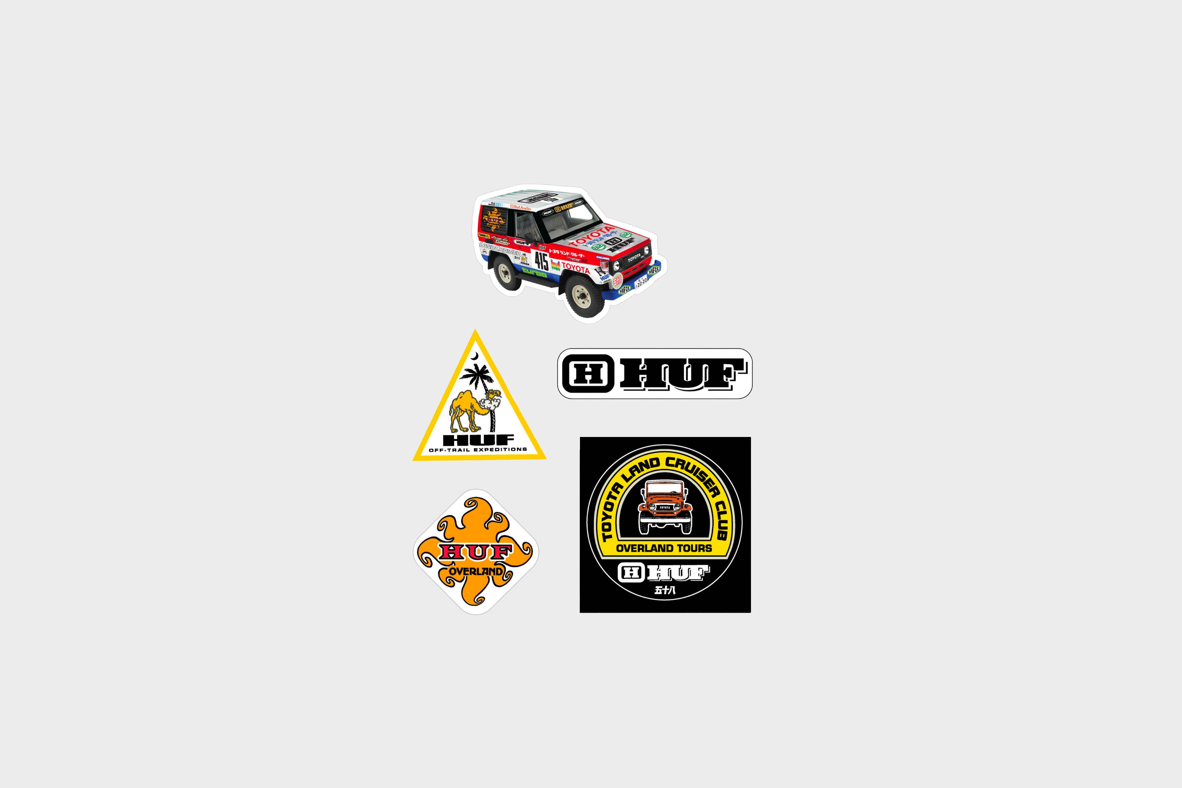 HUF X Land Cruiser - Land Cruiser Decal Set (Multi) – Rock City Kicks
