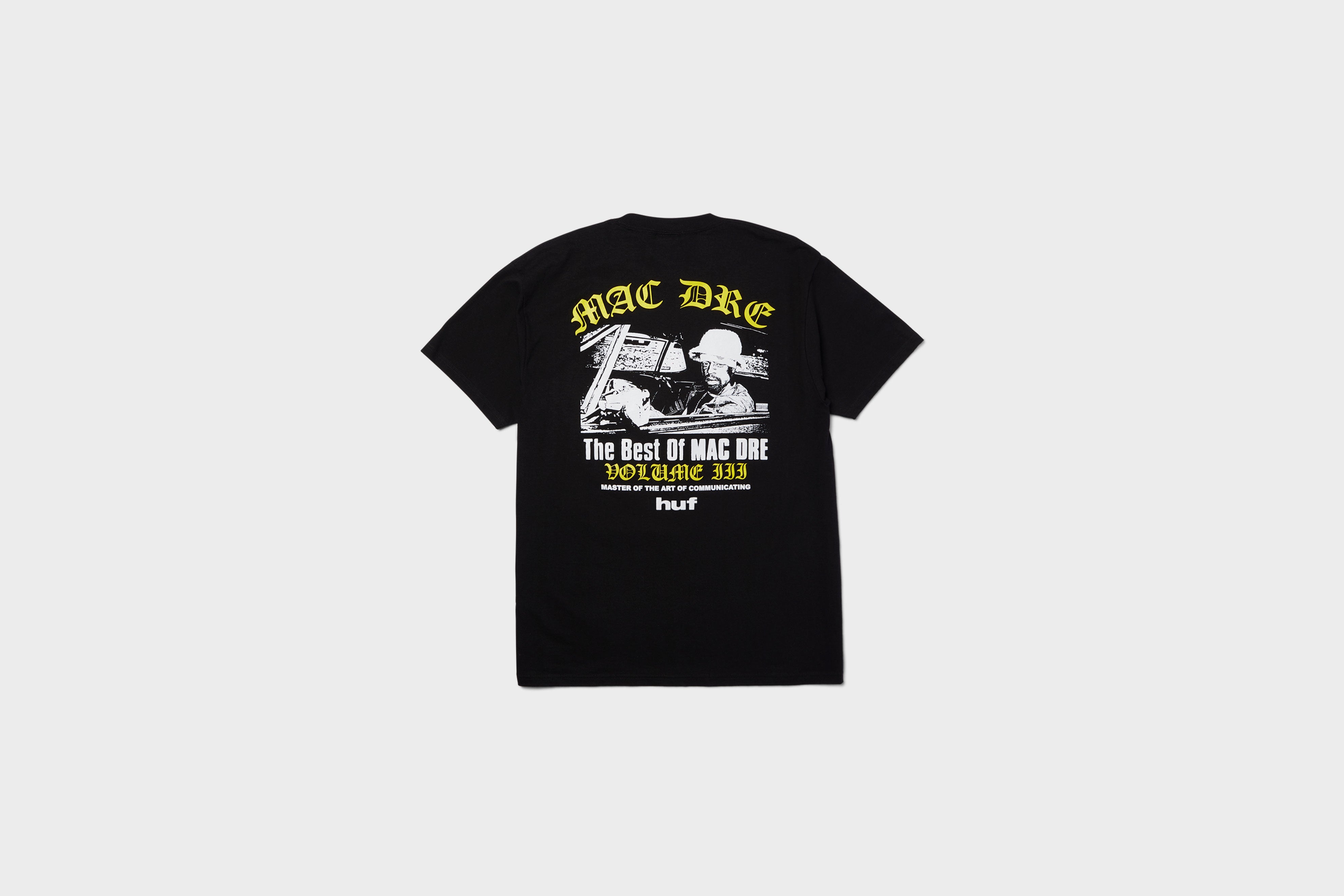 HUF x Mac Dre Best of Mac Dre S/S T-Shirt (Black/Yellow) – Rock