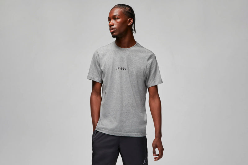 Jordan Air S/S T-Shirt (Carbon Heather/Black/Black)