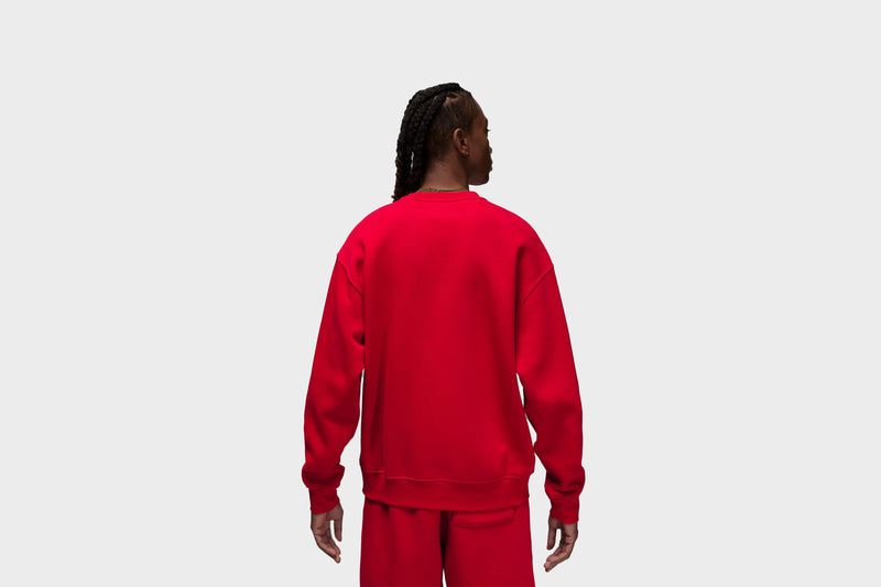Jordan Brooklyn Fleece Crewneck Sweatshirt (Gym Red/White)