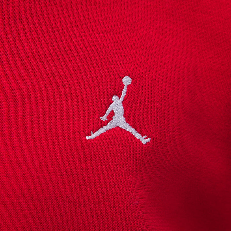 Jordan Brooklyn Fleece Crewneck Sweatshirt (Gym Red/White)