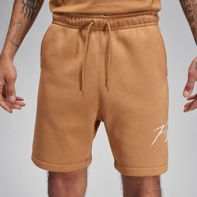 Jordan Brooklyn Fleece Shorts (Brown/White)