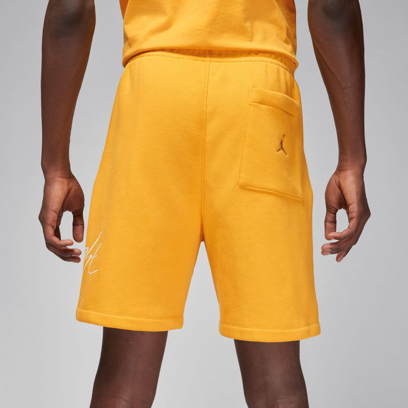 Jordan Brooklyn Fleece Shorts (Orchre/White)