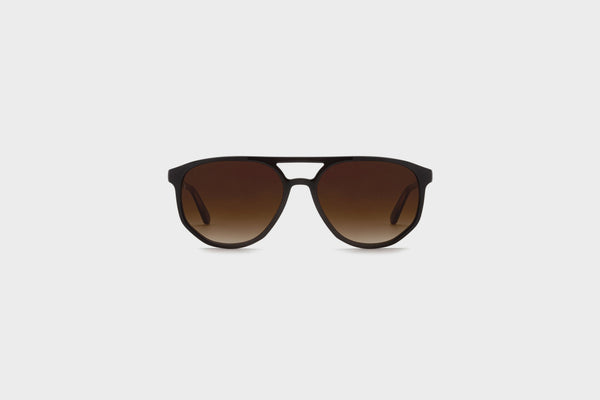 KREWE Brando Sunglasses (Black + Black Tea)