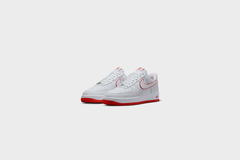 Nike Air Force 1 ‘07 (White/White-Picante Red) 11