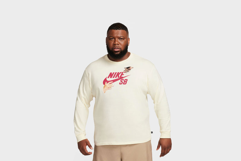 Nike Core Cotton Long Sleeve Tee - Brookings Logo - Bear