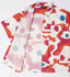 Parra Abstract Mountain Short Sleeve Button Up Shirt (Red)