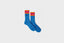 Parra Signature Striped Crew Socks (Blue)