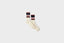 Parra Signature Striped Crew Socks (White)