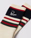Parra Signature Striped Crew Socks (White)
