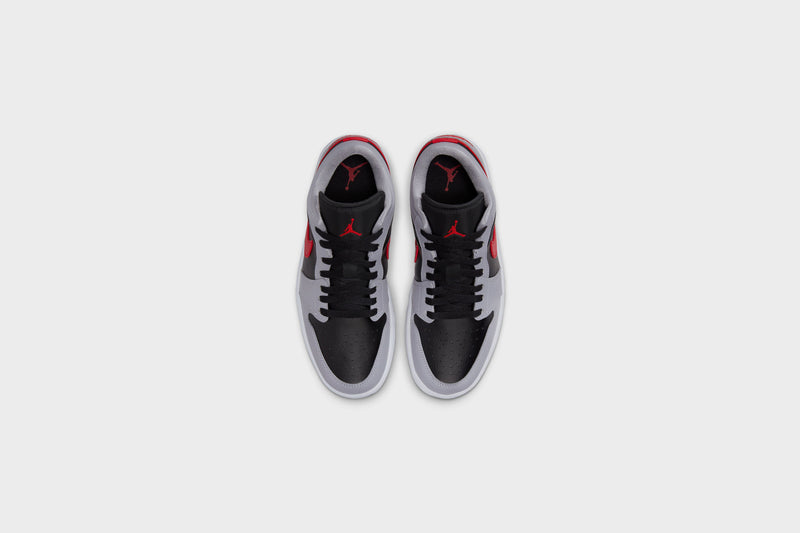 WMNS Air Jordan 1 Low (Cement Grey/Fire Red-Black)