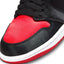 WMNS Air Jordan 1 Retro Hi OG (Black/University Red-White)