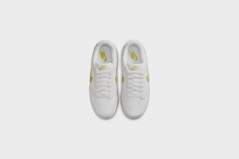 WMNS Nike Dunk Low (White/Bright Cactus-Gum Yellow)