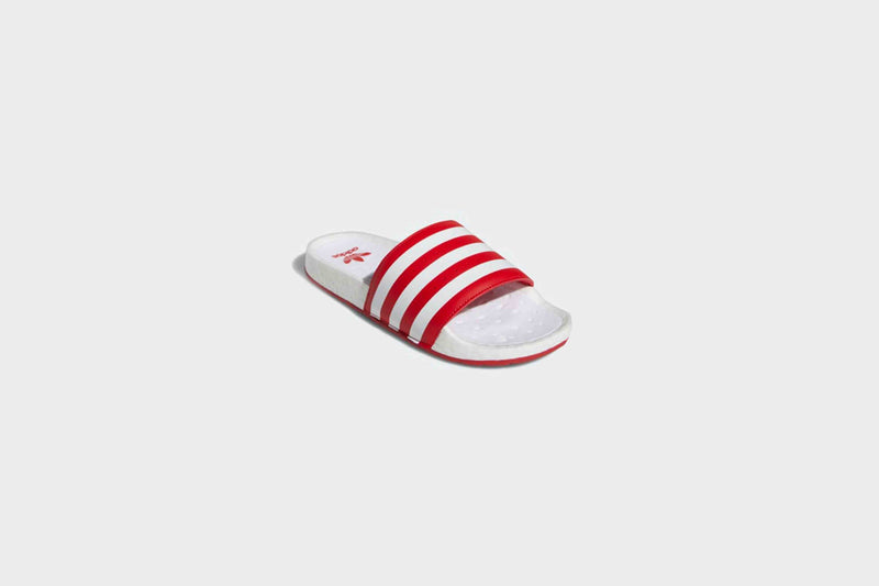 City – Rock Adidas Red/White) Adilette (Scarlet Kicks Boost