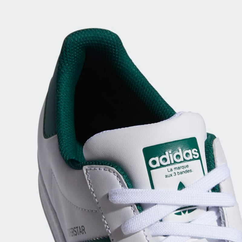 adidas Originals Superstar Trainers - White/Green