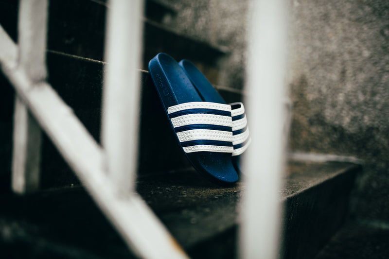 Adidas Adilette (Adidas Blue/White) – Rock City Kicks