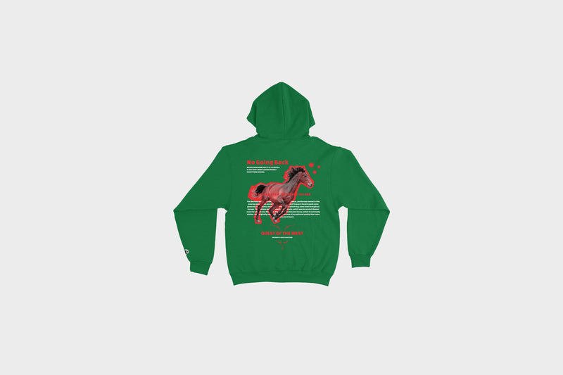 Frequently Asked Questions - Quest of The West Hoodie (Kelly Green)