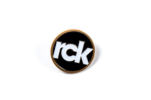 RCK Circle Crest Pin (Gold/White/Black)
