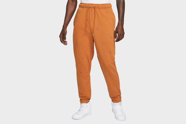 Jordan Essentials Printed Fleece Pants (Brown)