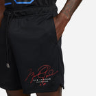 Jordan Men’s Essential Mesh Graphic Shorts (Black/Red)