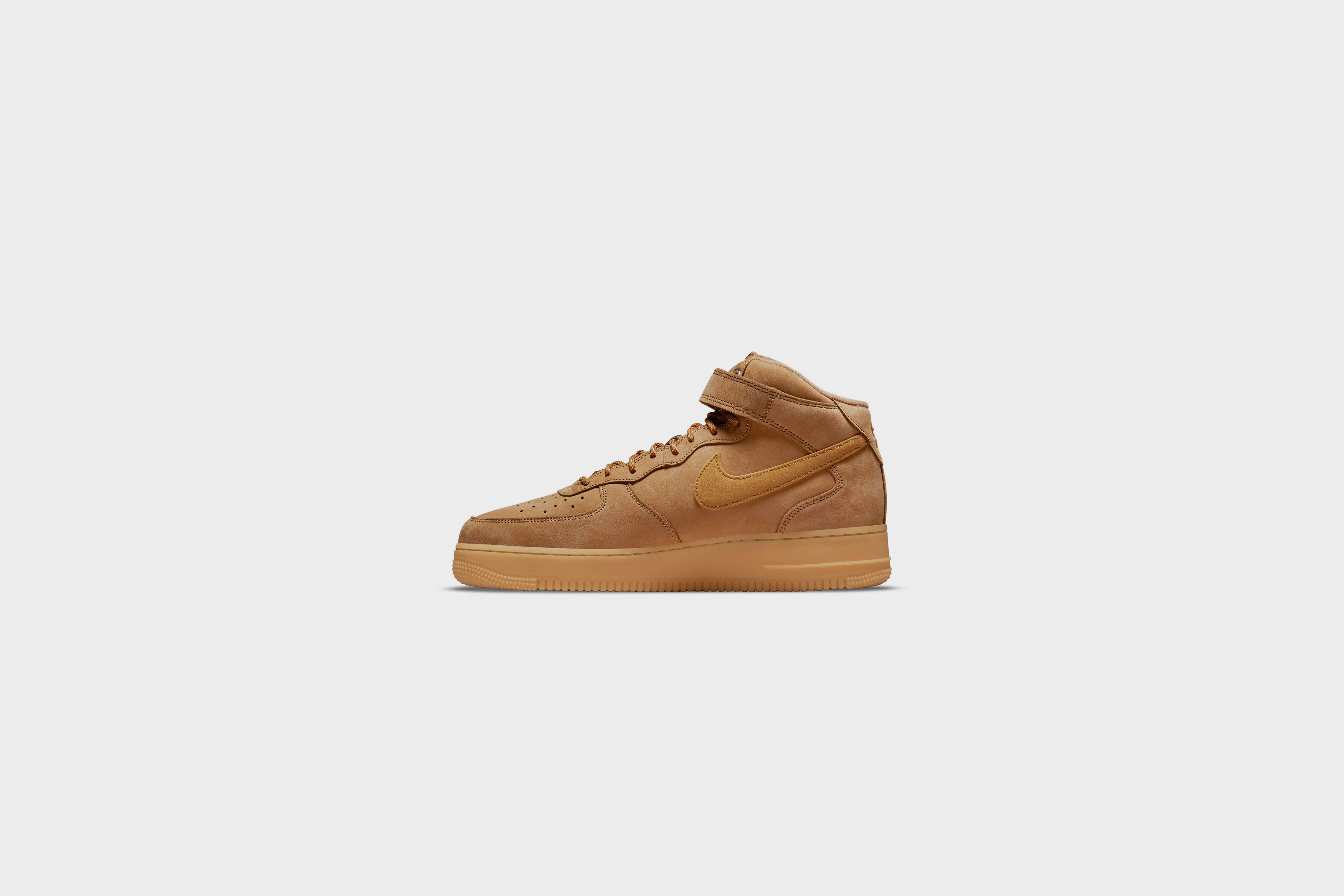 Nike Air Force 1 Mid 07 WB Flax Wheat Gum Light Brown Rock City Kicks