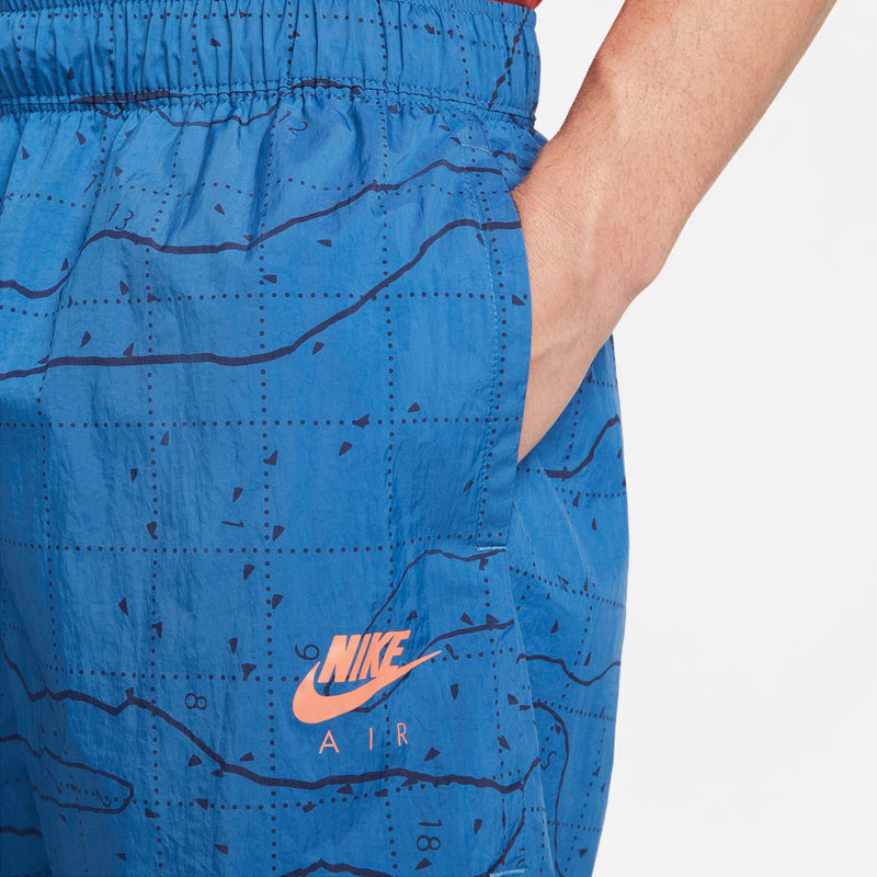 Nike Air Men’s Lined Woven Shorts (Dark Marina Blue/Madder Root)