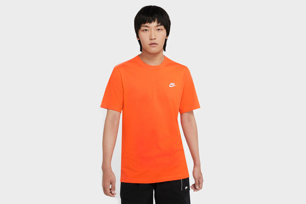 Nike Embroidered Futura T-Shirt (Orange/White)