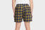 Nike Life Men’s Unlined Plaid Shorts (Midnight Navy/Pilgrim/Black)