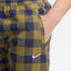 Nike Life Men’s Unlined Plaid Shorts (Midnight Navy/Pilgrim/Black)