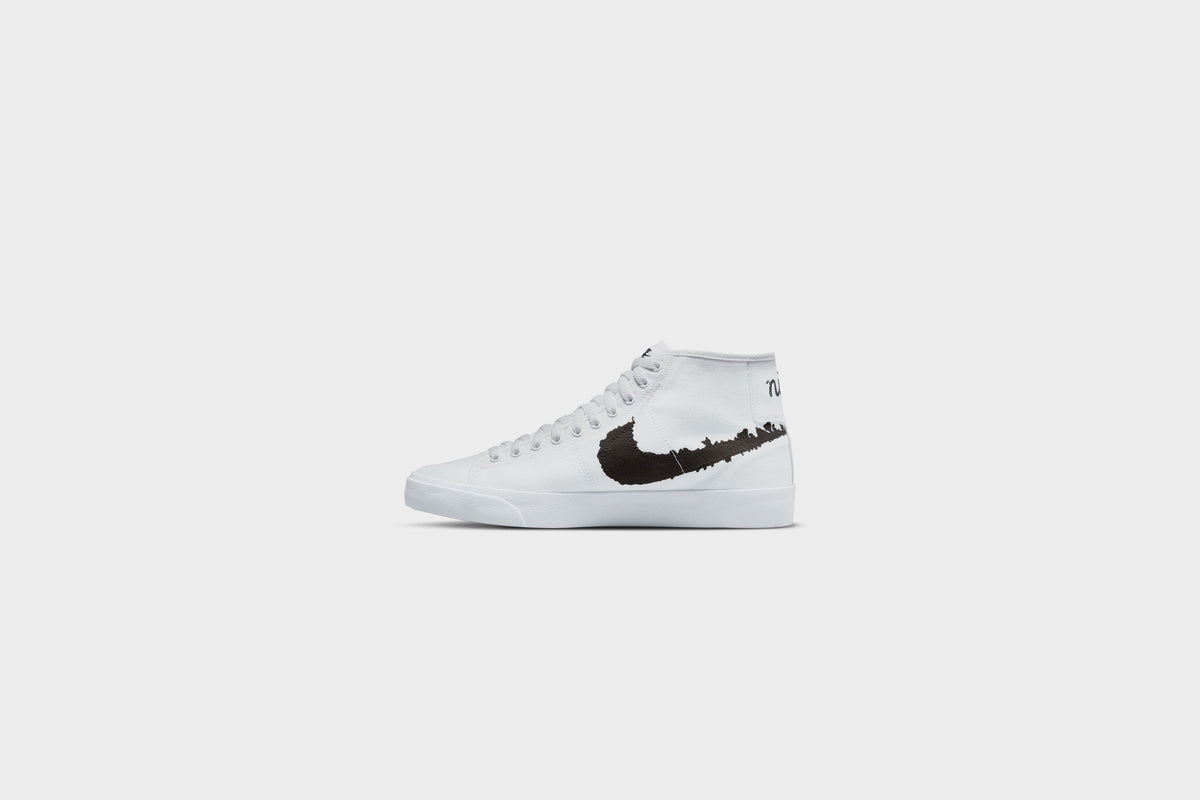 Nike SB BLZR Court Mid PRM (White/Black-White) – Rock City Kicks