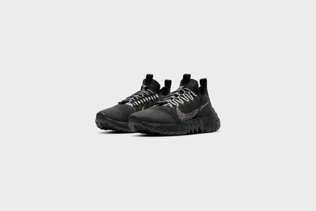Men’s size 8.5-Nike Space Hippie 01 DJ3056-001 ‘Black Volt’ Flyknit Sneaker Nike Space Hippie 01 (Anthracite/White-Black-Volt) – Rock  main image 2